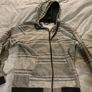 Vans Large Grey Zip Up Hoodie